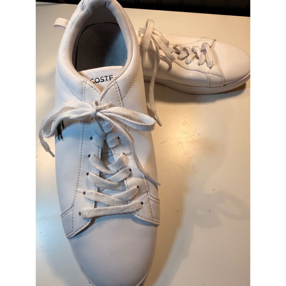 Lacoste Court Base 224 1 White Low Top Sneakers Mens 11.5 748SMA011221G